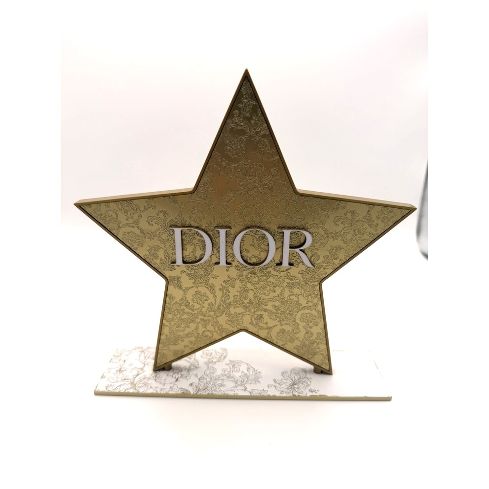 Christian Dior Authentic Golden Star Store Advertising Display Sign Decor Counte